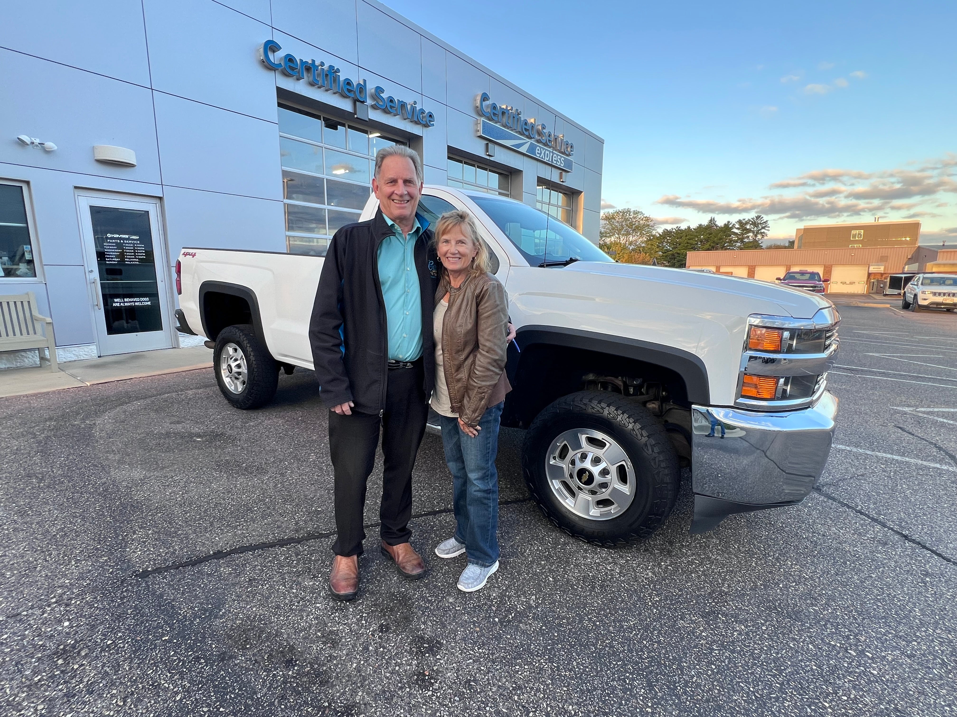 Happy Kayser Chevrolet customer