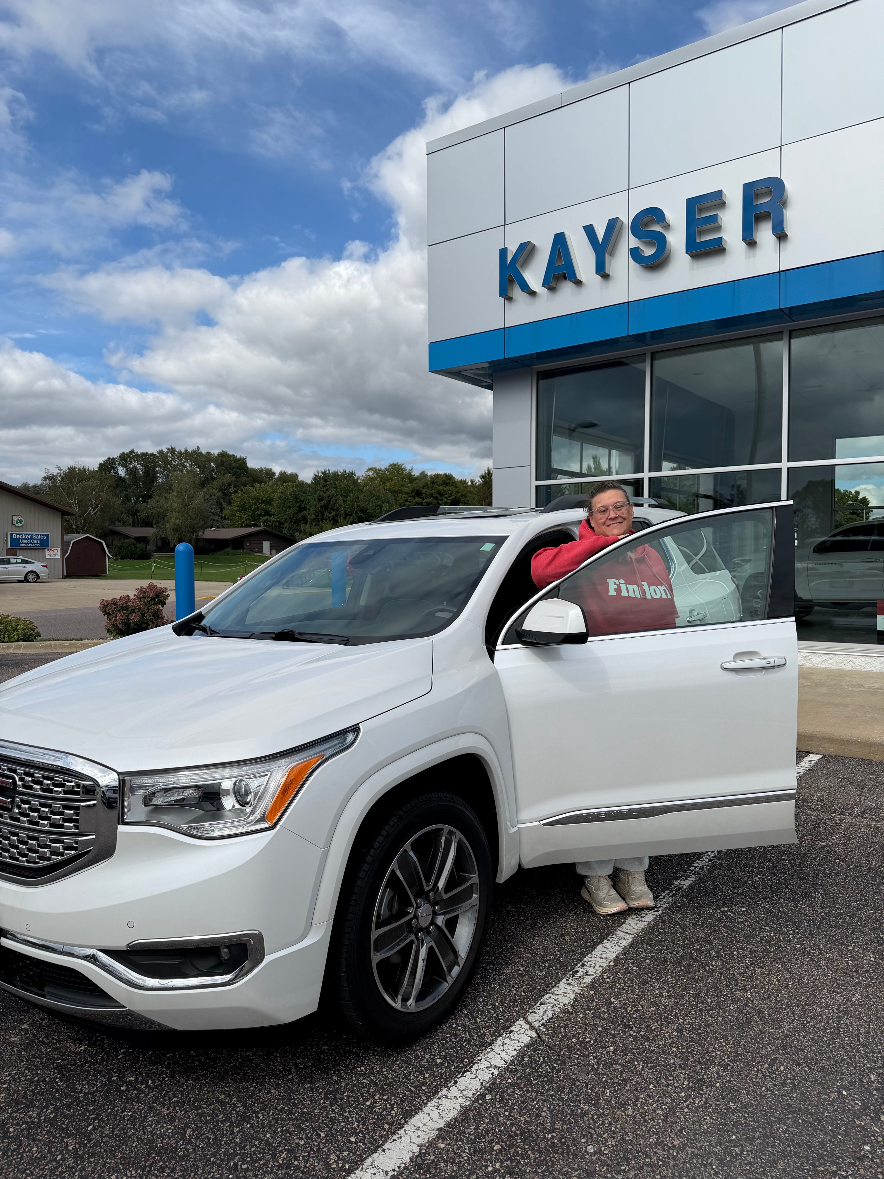 Happy Kayser Chevrolet customer