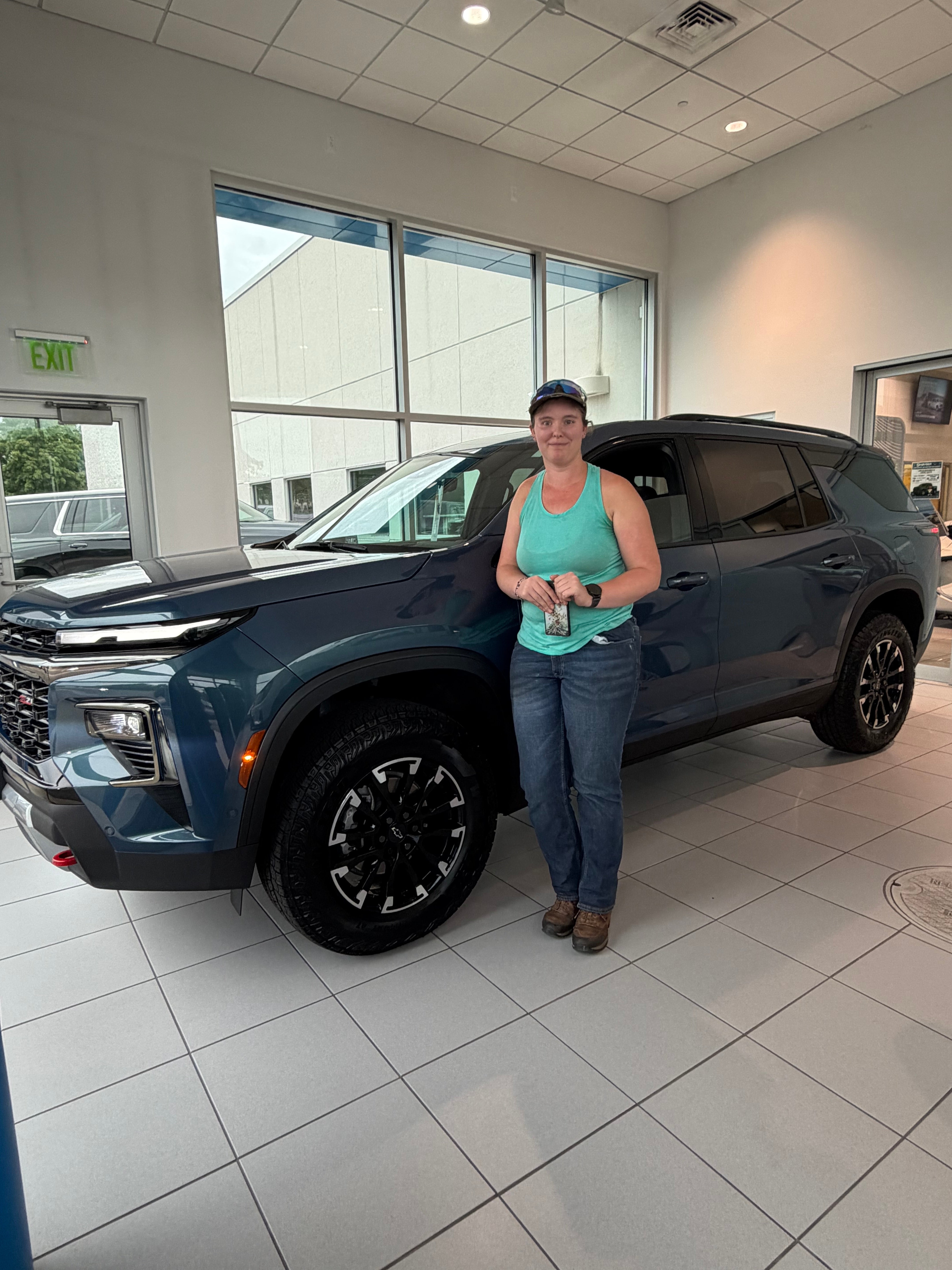 Happy Kayser Chevrolet customer