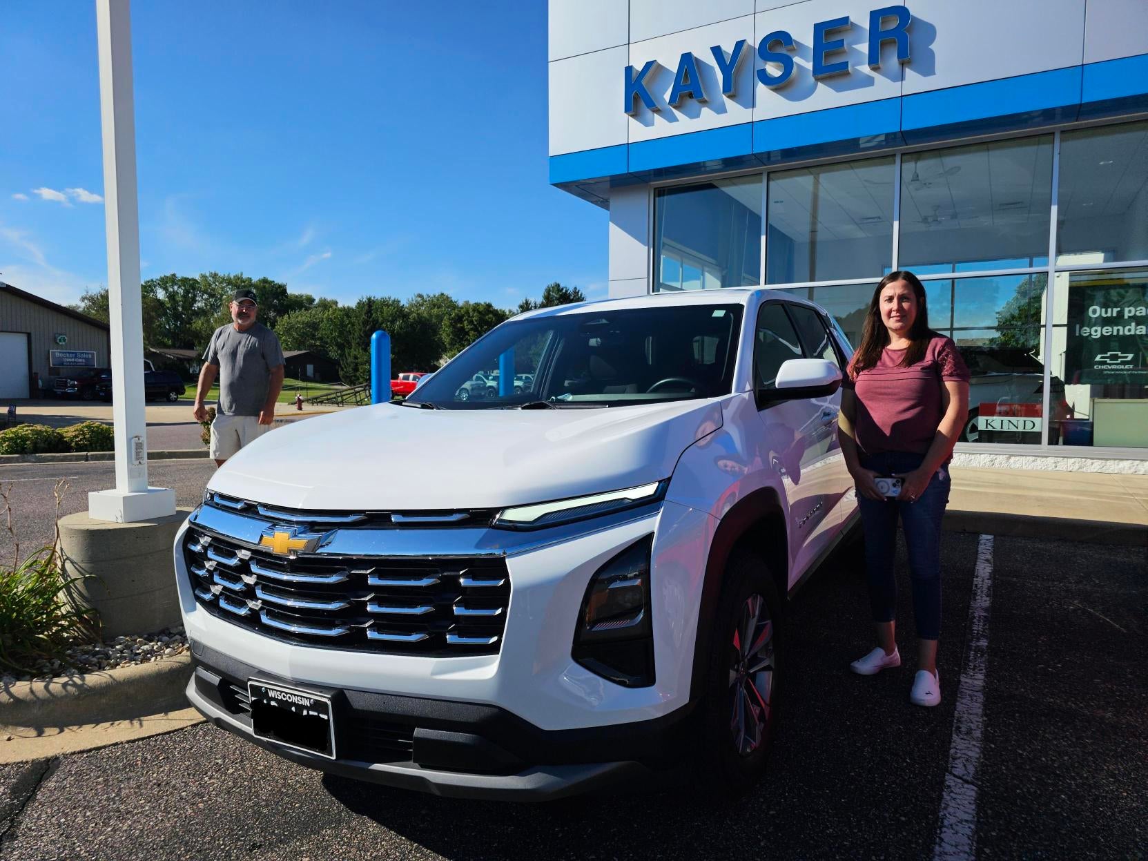 Happy Kayser Chevrolet customer