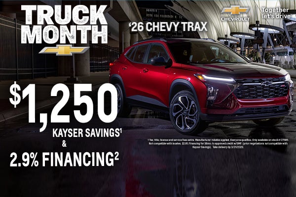 New 2026 Chevy Trax