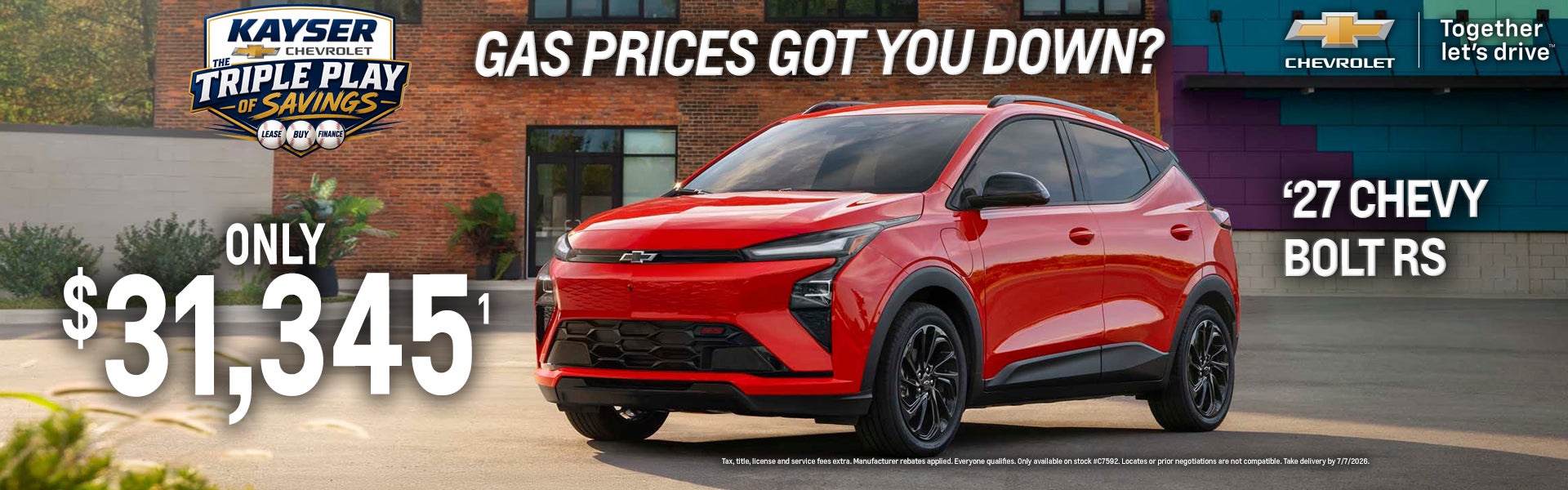2027 Chevy Bolt RS