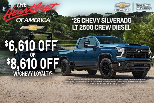New 2026 Chevy Silverado HD Crew Diesel