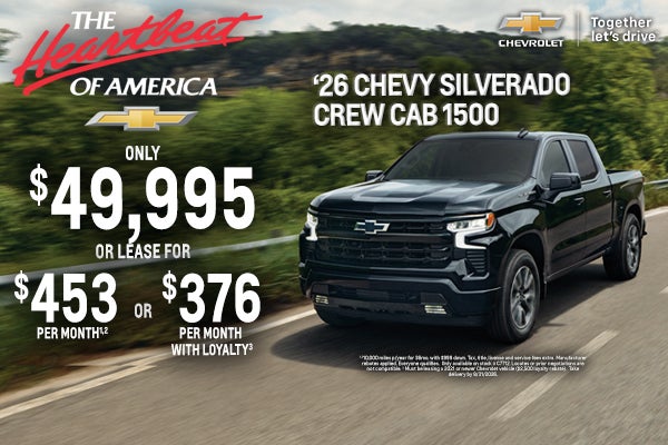 New 2026 Chevy Silverado Crew