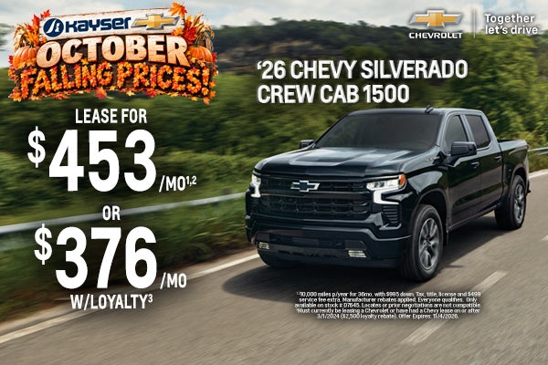 New 2026 Chevy Silverado Crew Cab