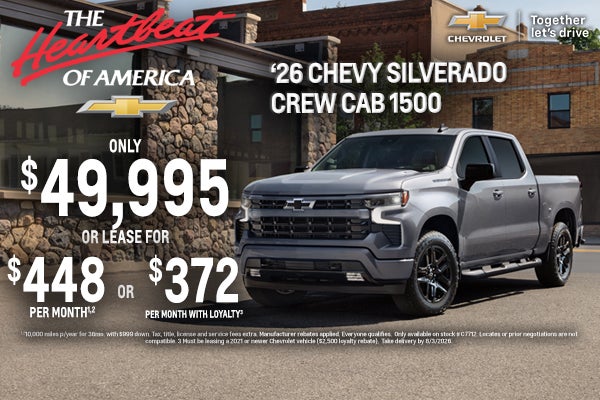 New 2026 Chevy Silverado Crew