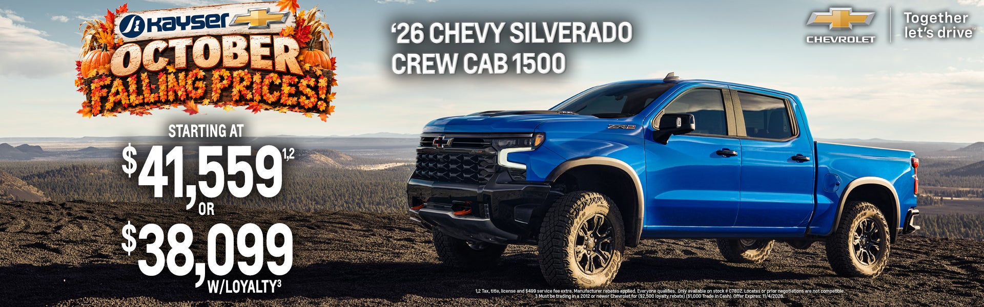 New 2026 Chevy Silverado Crew Cab