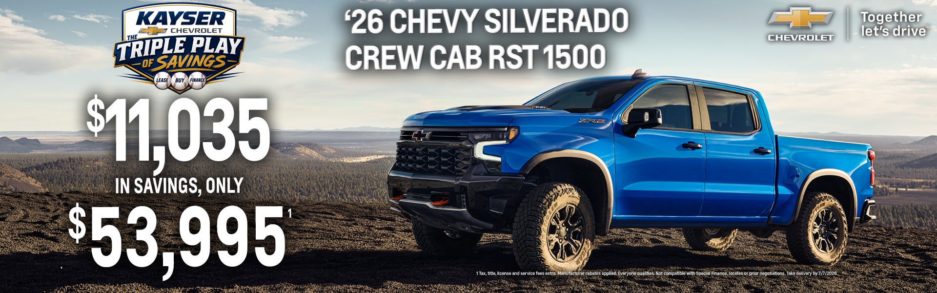 2026 Chevy Silverado Crew RST