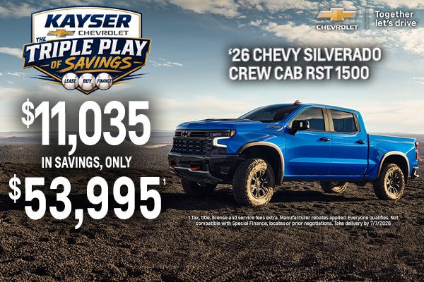 2026 Chevy Silverado Crew RST