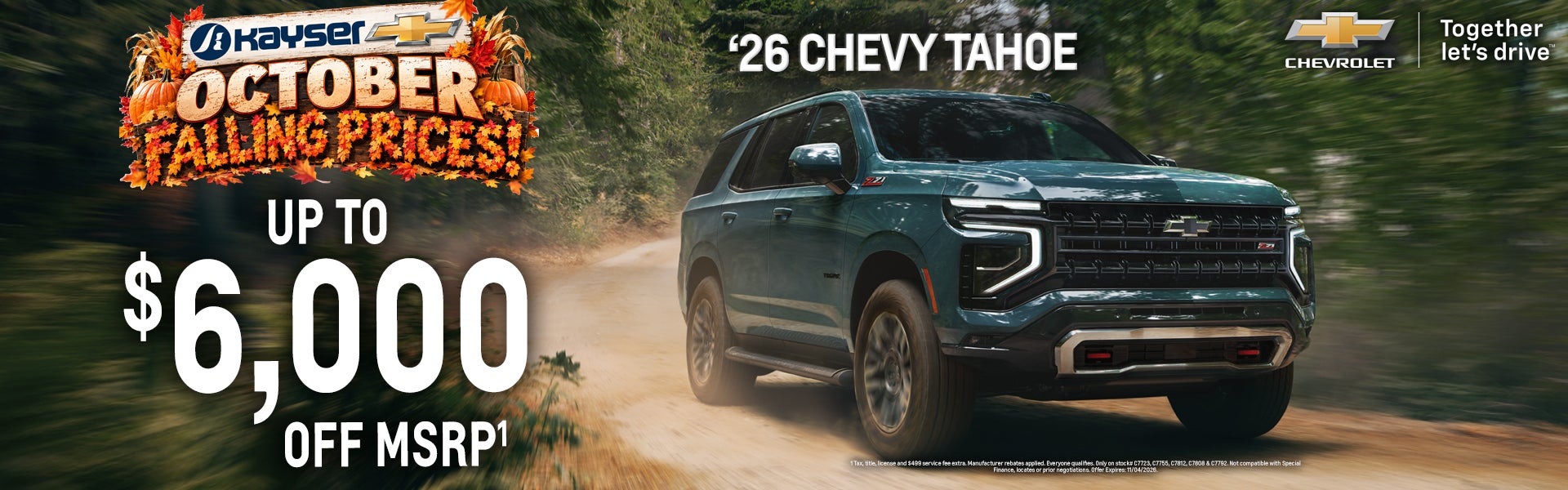 New 2026 Chevy Tahoe
