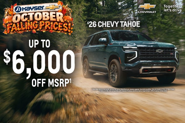 New 2026 Chevy Tahoe