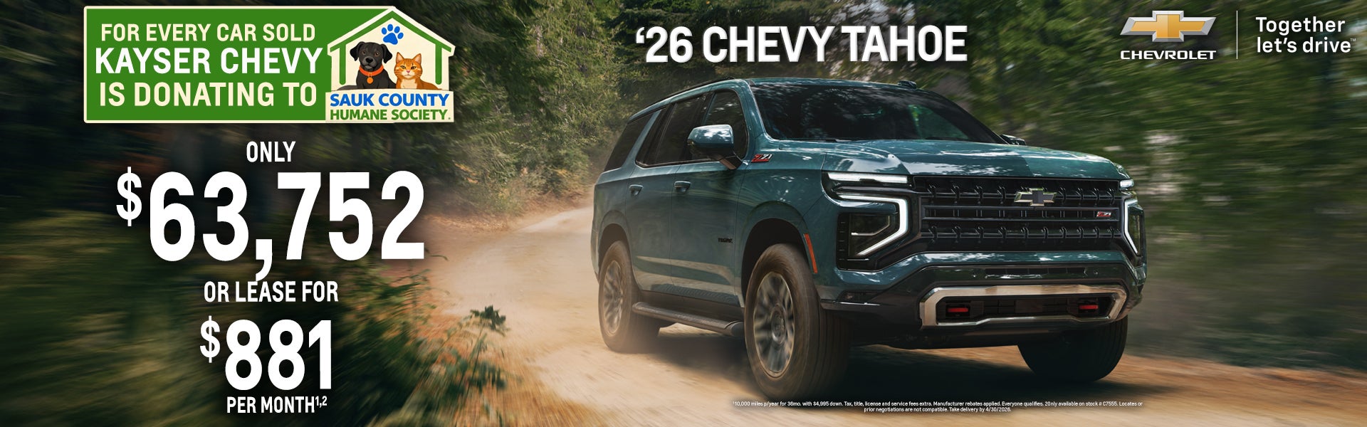 New 2026 Chevy Tahoe