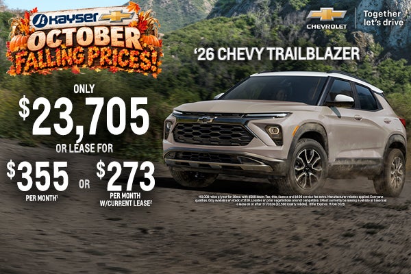 New 2026 Chevy Trailblazer