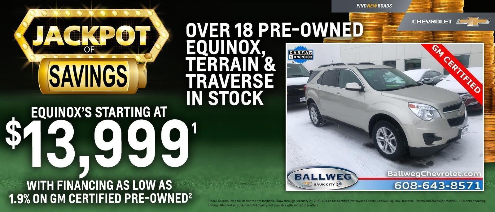 Chevrolet Equinox and Traverse special